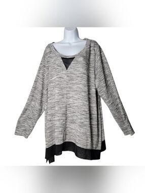 LIVI Active Gray Long Sleeve Tunic Top